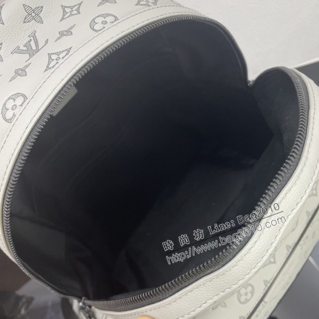 Lv路易威登2023專櫃新款Discovery雙肩包 LV全皮壓花男士雙肩後背包 M46557 ydh5140